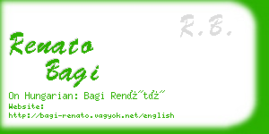 renato bagi business card